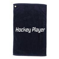 Hockey Player Platinum Collection Golf Towel