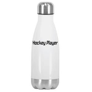 Hockey Player Stainless Steel Insulated Water Bottle