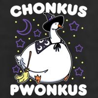 Honkus Ponkus Halloween Goose Meme Parody Chonkus Pwonkus 7 Panel Mesh Trucker Snapback Hat