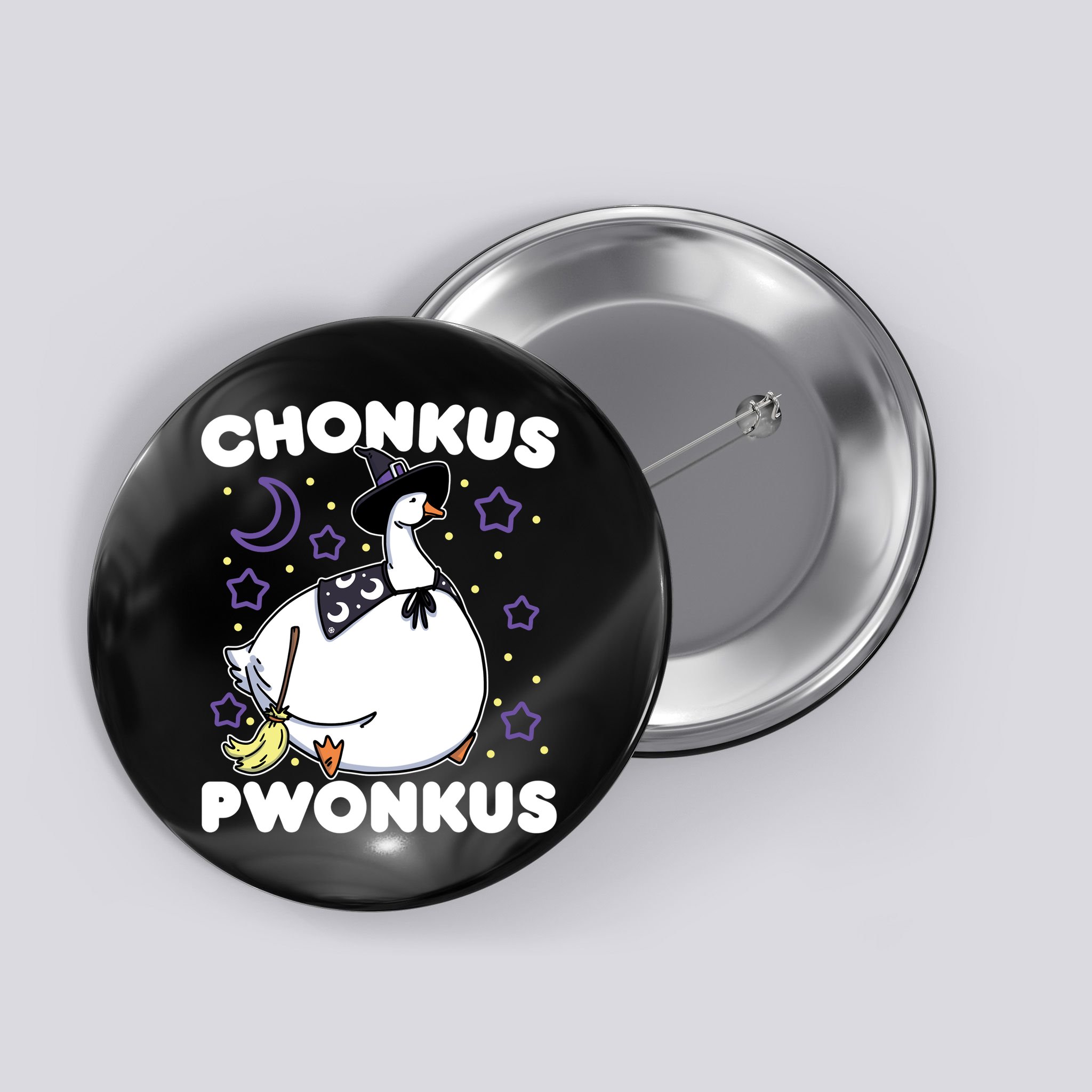 Honkus Ponkus Halloween Goose Meme Parody Chonkus Pwonkus Button