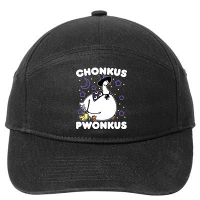 Honkus Ponkus Halloween Goose Meme Parody Chonkus Pwonkus 7-Panel Snapback Hat
