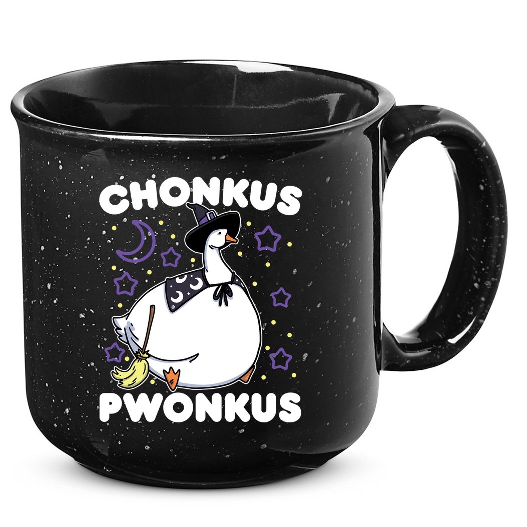Honkus Ponkus Halloween Goose Meme Parody Chonkus Pwonkus 15oz Campfire Ceramic Mug