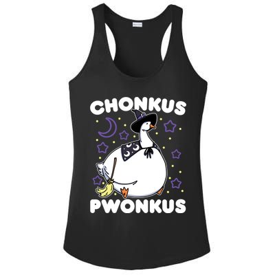 Honkus Ponkus Halloween Goose Meme Parody Chonkus Pwonkus Ladies PosiCharge Competitor Racerback Tank
