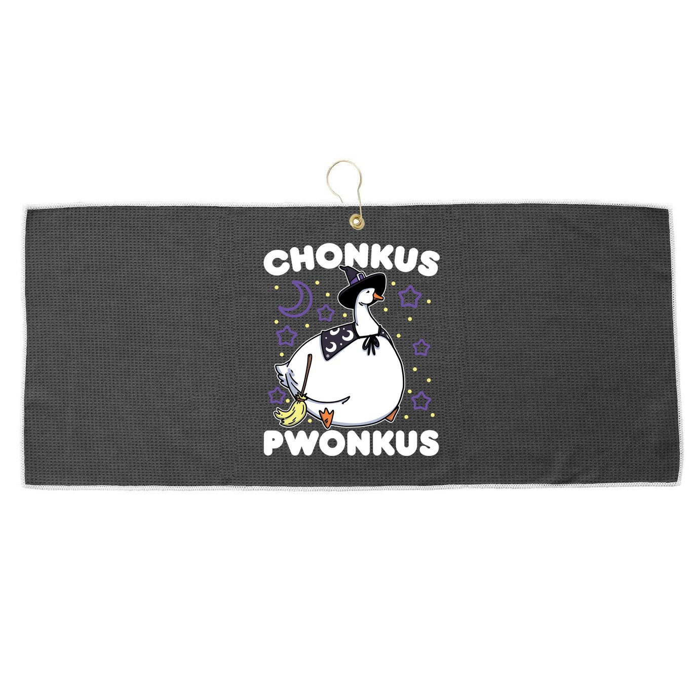 Honkus Ponkus Halloween Goose Meme Parody Chonkus Pwonkus Large Microfiber Waffle Golf Towel