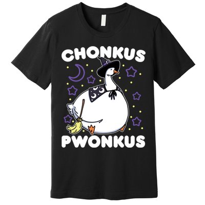 Honkus Ponkus Halloween Goose Meme Parody Chonkus Pwonkus Premium T-Shirt
