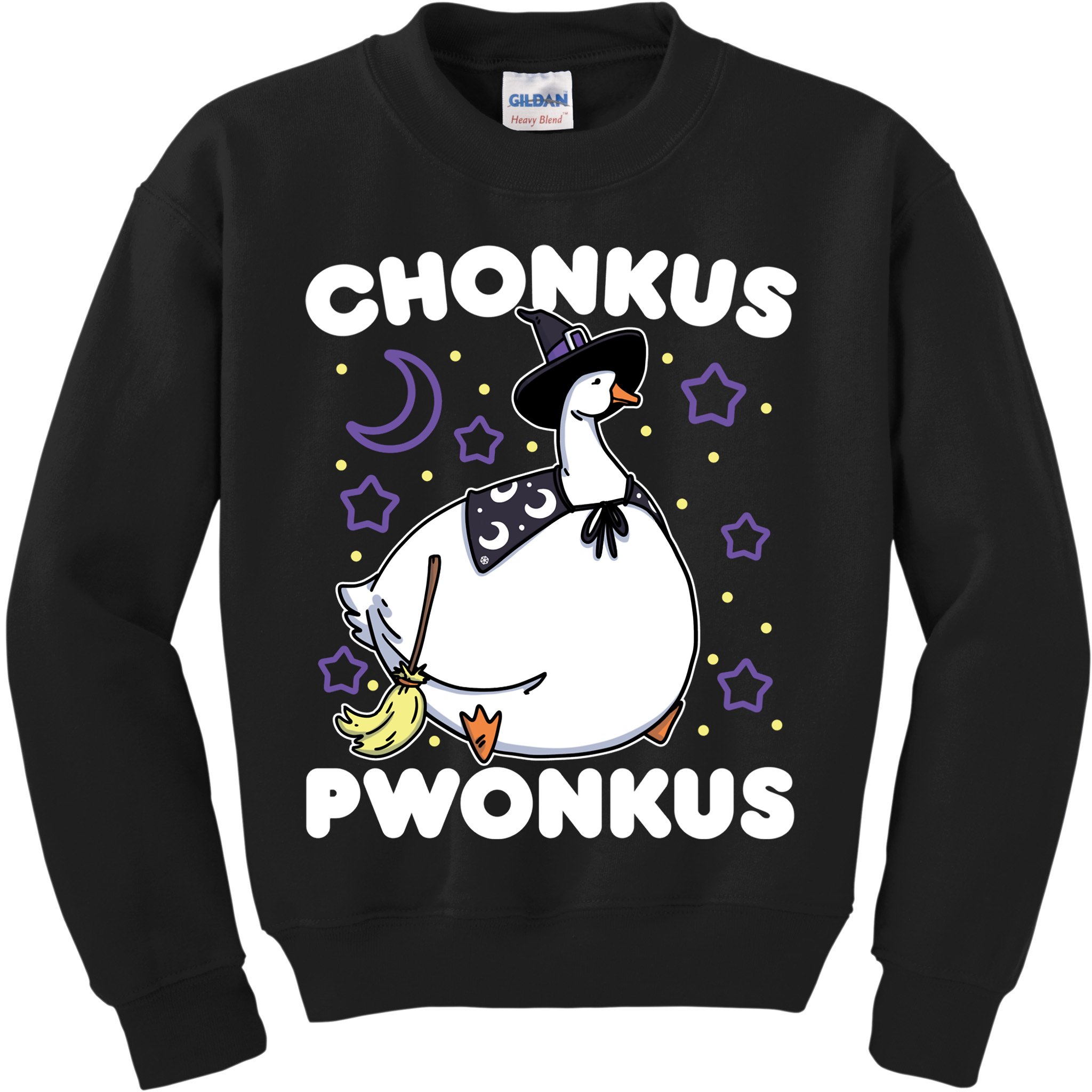 Honkus Ponkus Halloween Goose Meme Parody Chonkus Pwonkus Kids Sweatshirt