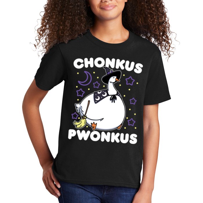 Honkus Ponkus Halloween Goose Meme Parody Chonkus Pwonkus Kids T-Shirt