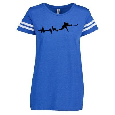 Hockey Player Heartbeat Hockey Enza Ladies Jersey Football T-Shirt