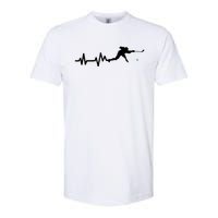 Hockey Player Heartbeat Hockey Softstyle CVC T-Shirt