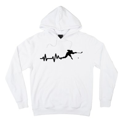 Hockey Player Heartbeat Hockey Hoodie