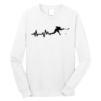 Hockey Player Heartbeat Hockey Long Sleeve Shirt