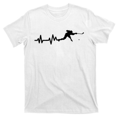 Hockey Player Heartbeat Hockey T-Shirt