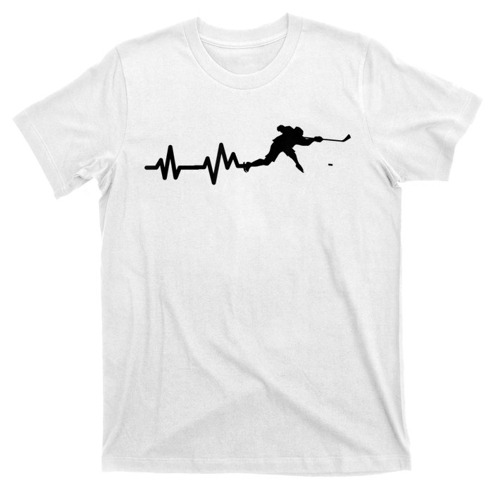 Hockey Player Heartbeat Hockey T-Shirt