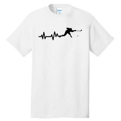 Hockey Player Heartbeat Hockey Tall T-Shirt