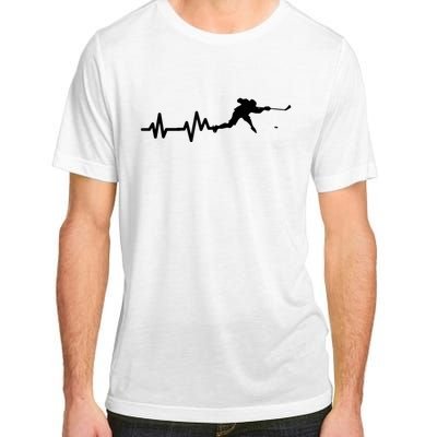 Hockey Player Heartbeat Hockey Adult ChromaSoft Performance T-Shirt