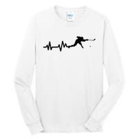 Hockey Player Heartbeat Hockey Tall Long Sleeve T-Shirt