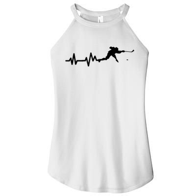 Hockey Player Heartbeat Hockey Women's Perfect Tri Rocker Tank