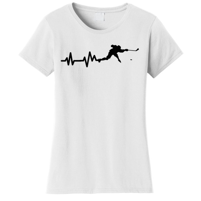 Hockey Player Heartbeat Hockey Women's T-Shirt