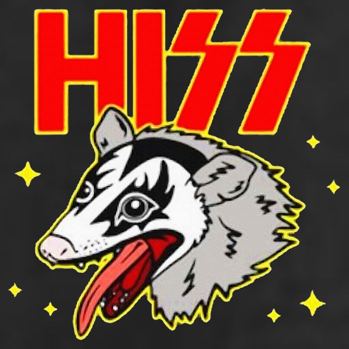 Hiss Possum Golf Towel