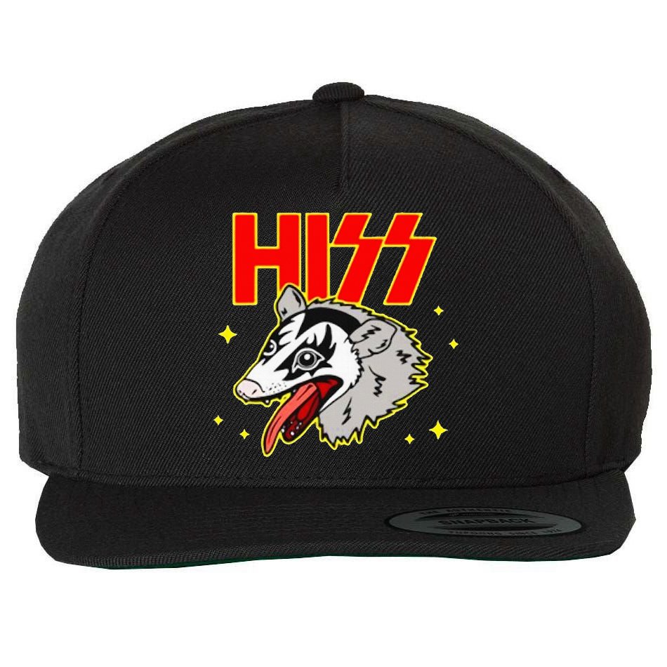 Hiss Possum Wool Snapback Cap