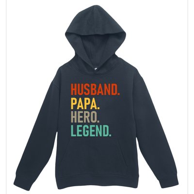 Husband Papa Hero Legend Urban Pullover Hoodie