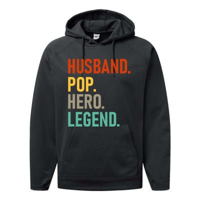 Husband Pop Hero Legend Performance Fleece Hoodie