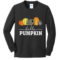 Hello Pumpkin Kids Long Sleeve Shirt