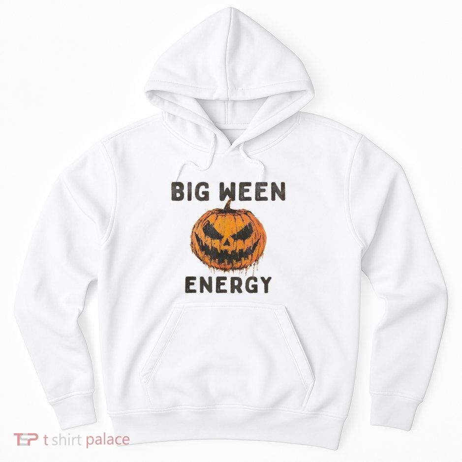 Halloween Pumpkin Head Big Ween Energy Spooky Hoodie