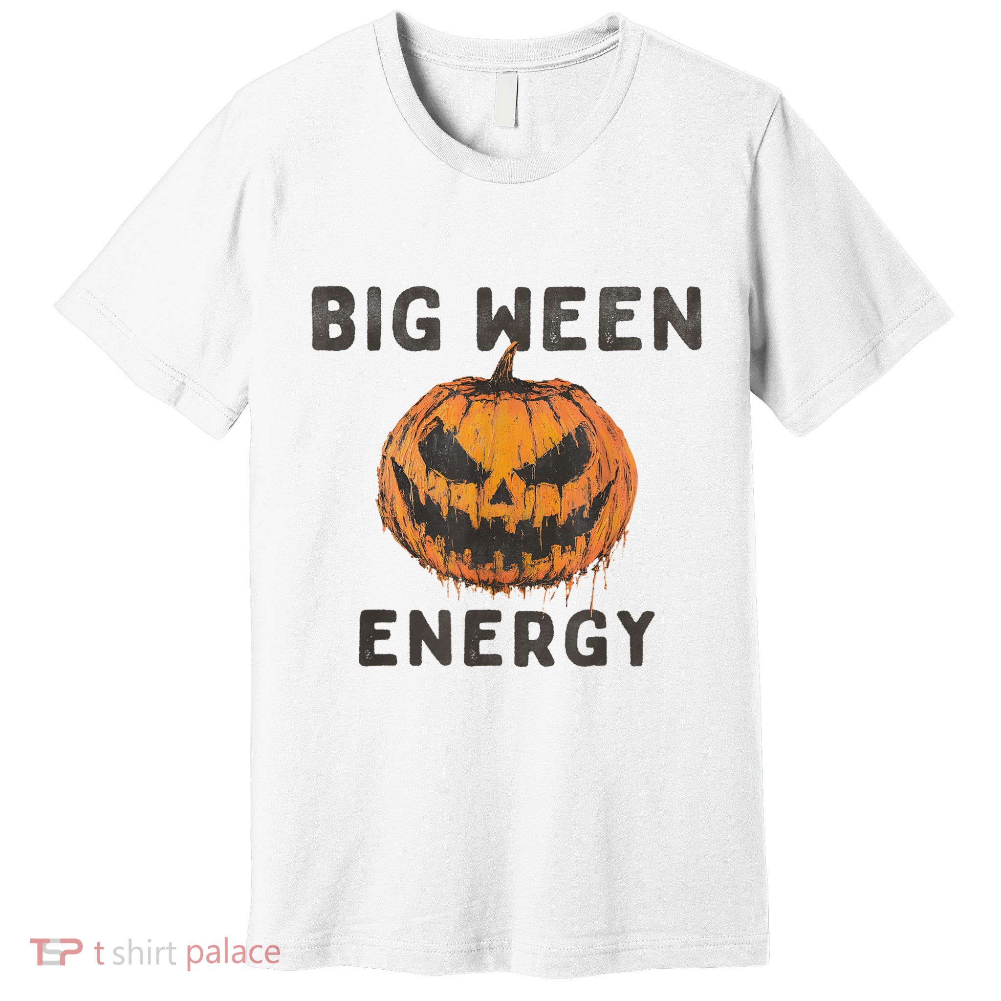Halloween Pumpkin Head Big Ween Energy Spooky Premium T-Shirt