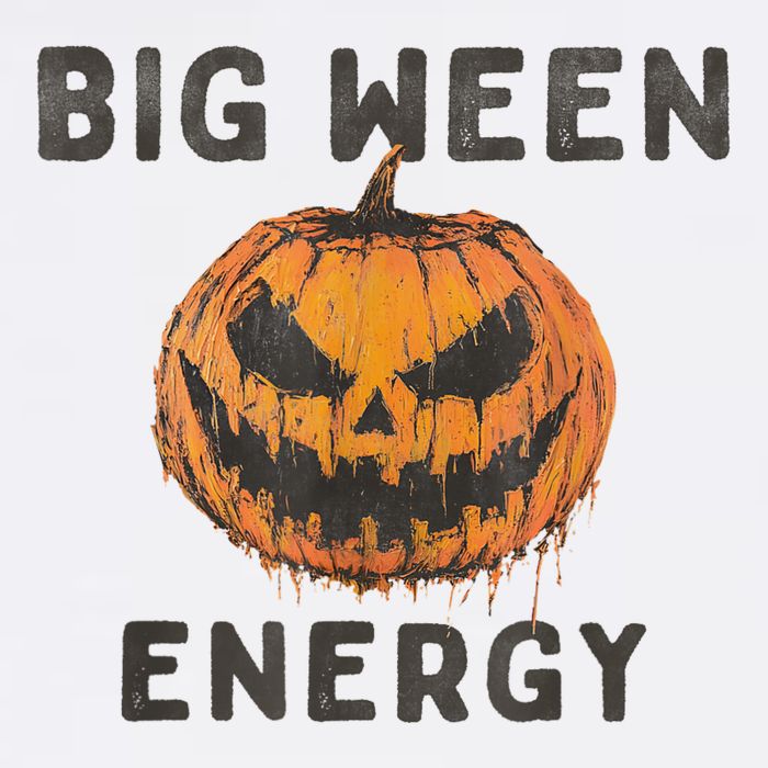 Halloween Pumpkin Head Big Ween Energy Spooky Short Acrylic Beanie
