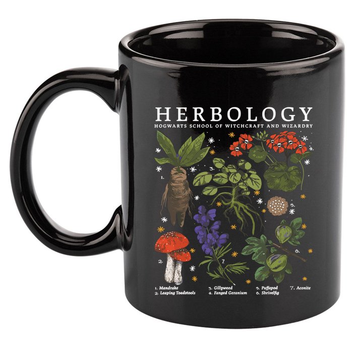 Herbology Plants 11oz C Handle Ceramic Mug