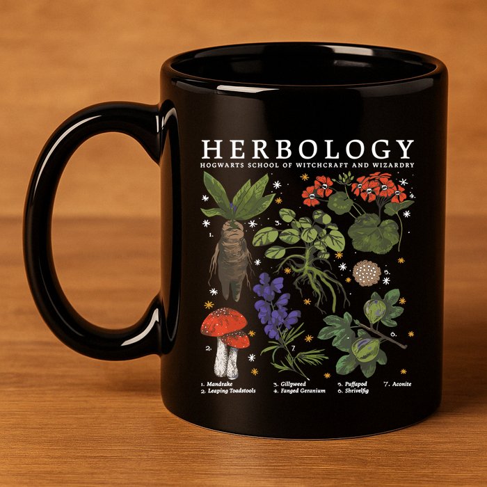 Herbology Plants 11oz C Handle Ceramic Mug