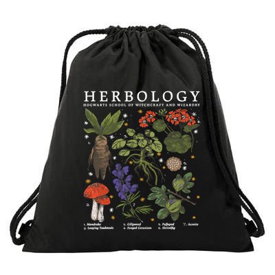 Herbology Plants Drawstring Bag