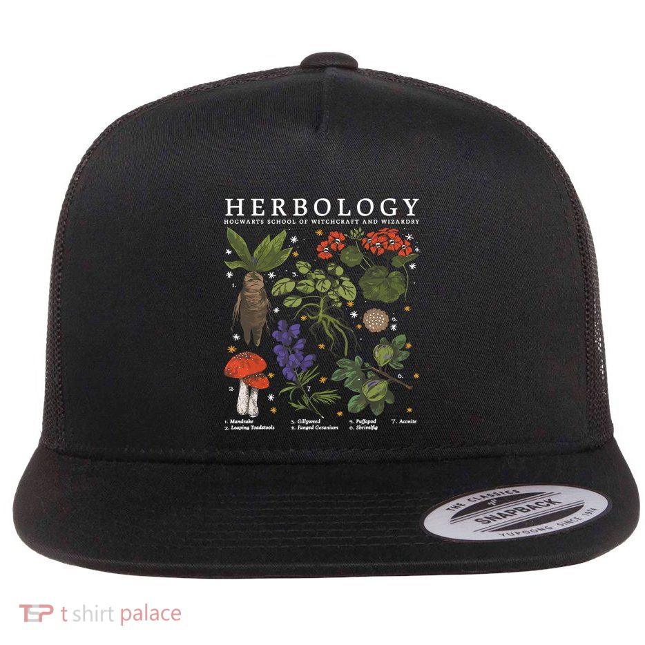Herbology Plants Flat Bill Trucker Hat