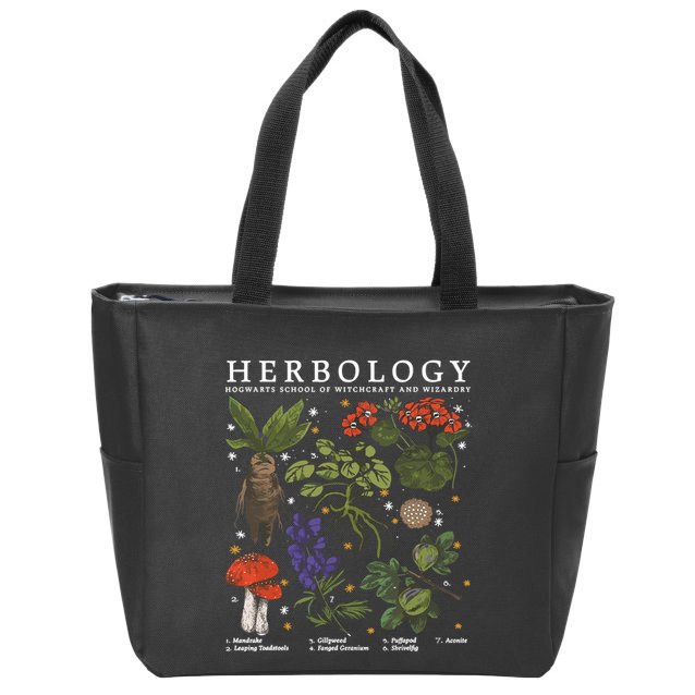Herbology Plants Zip Tote Bag