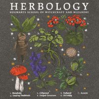 Herbology Plants Cotton Canvas Backpack