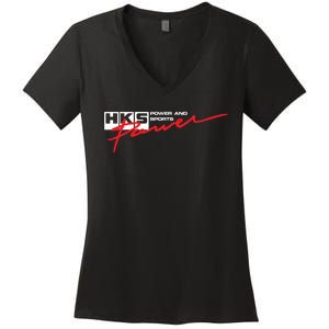 Hks Power Women's V-Neck T-Shirt