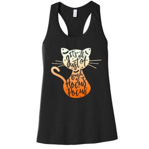 Hocus Pocus Halloween Cat Lover Bewitching Delight Women's Racerback Tank