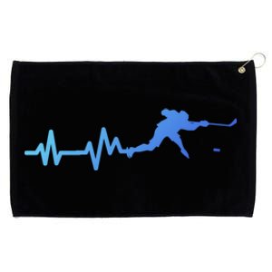 Hockey Player Heartbeat Hockey Great Gift Grommeted Golf Towel