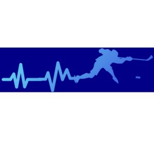 Hockey Player Heartbeat Hockey Great Gift Bumper Sticker