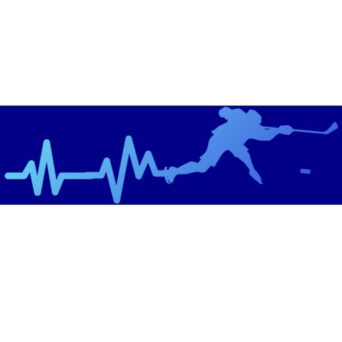 Hockey Player Heartbeat Hockey Great Gift Bumper Sticker