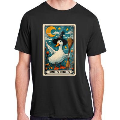 Honkus Ponkus Halloween Goose Meme Parody Retro Tarot Card Adult ChromaSoft Performance T-Shirt