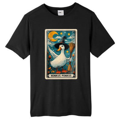 Honkus Ponkus Halloween Goose Meme Parody Retro Tarot Card Tall Fusion ChromaSoft Performance T-Shirt