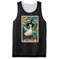 Honkus Ponkus Halloween Goose Meme Parody Retro Tarot Card Mesh Reversible Basketball Jersey Tank