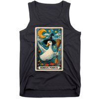 Honkus Ponkus Halloween Goose Meme Parody Retro Tarot Card Tank Top