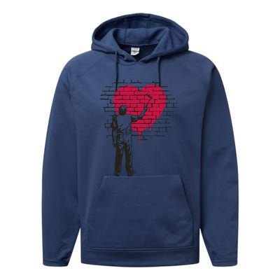 Heart Painter Performance Fleece Hoodie