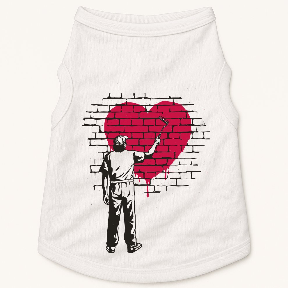 Heart Painter Doggie Tank