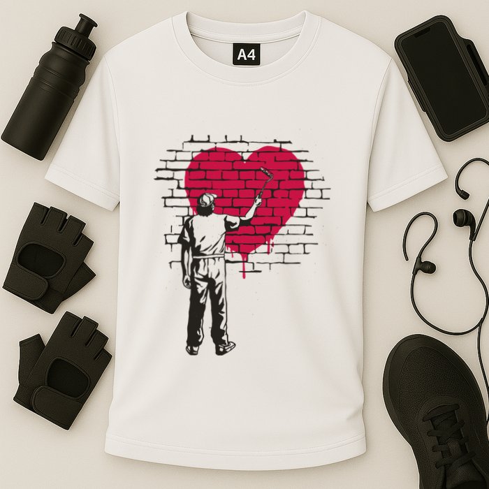 Heart Painter Cooling Performance Crew T-Shirt
