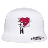 Heart Painter Flat Bill Trucker Hat