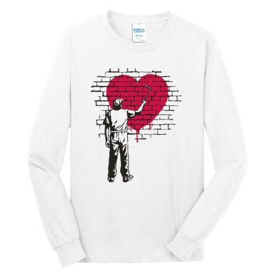 Heart Painter Tall Long Sleeve T-Shirt